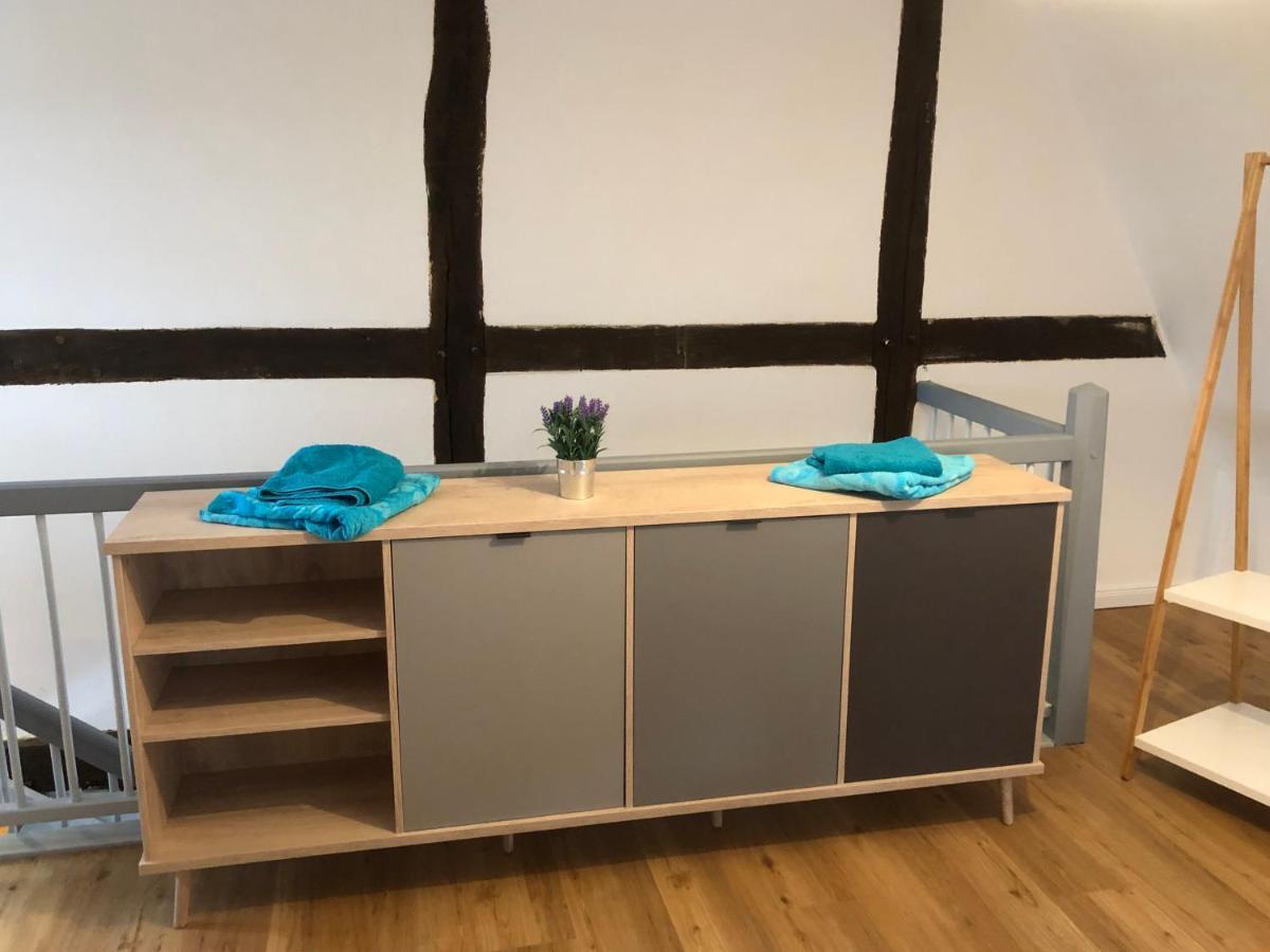 Charmantes Fachwerkhaus In Der Innenstadt Minden  Dış mekan fotoğraf